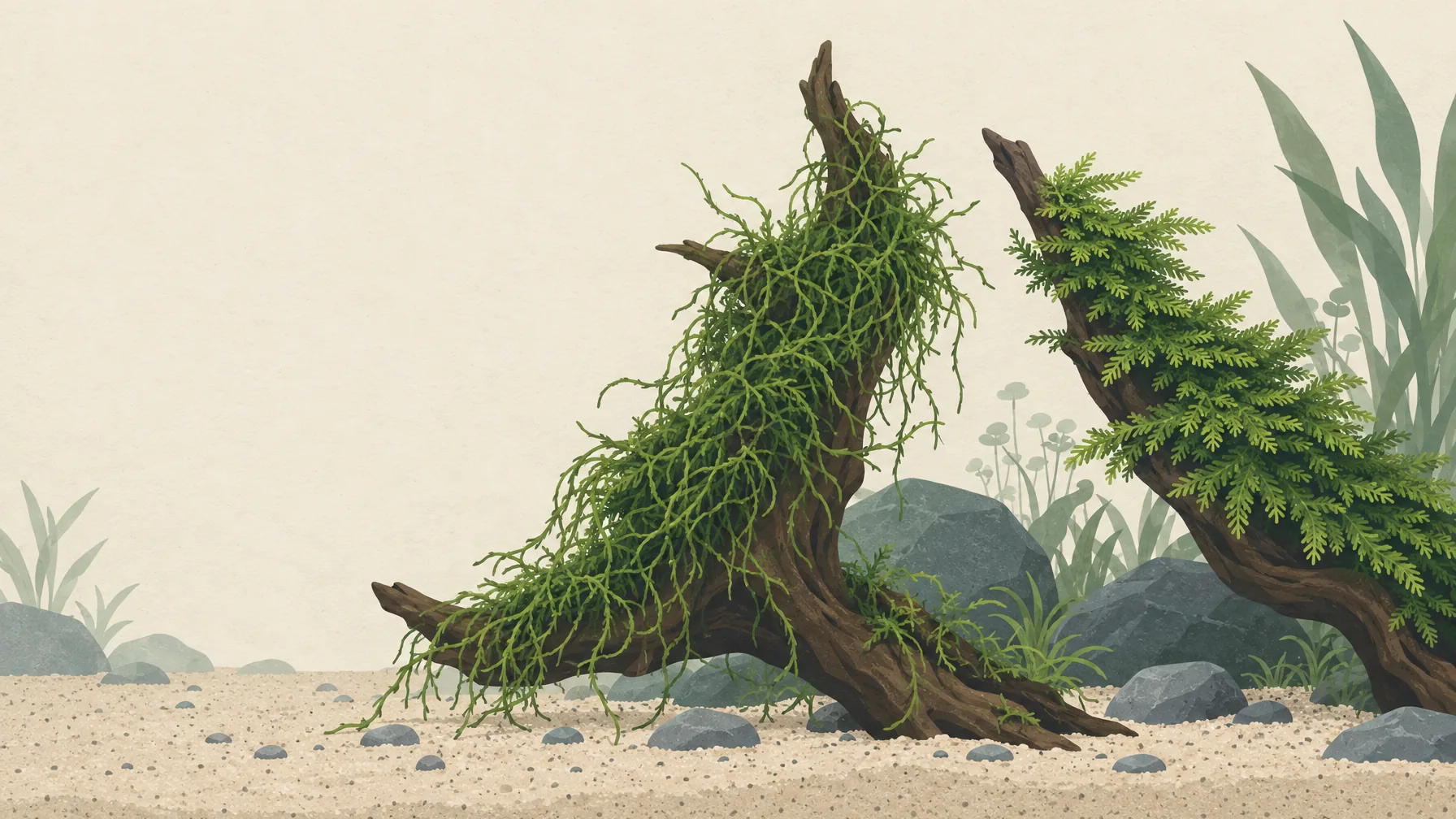 Java moss vs Christmas moss