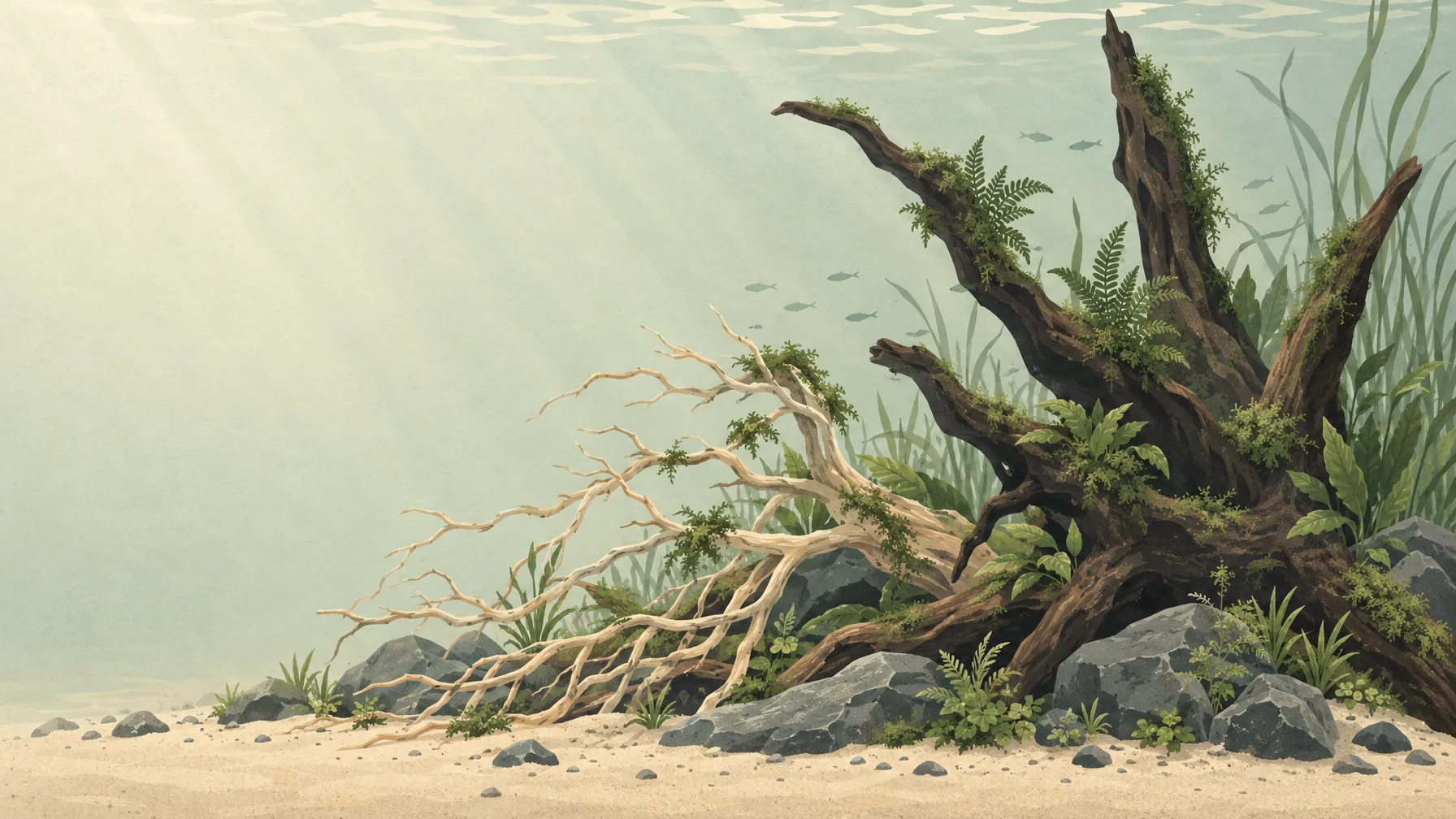 Aquarium driftwood